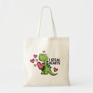Bolsa de mano para el Día de San Valentín de dinos