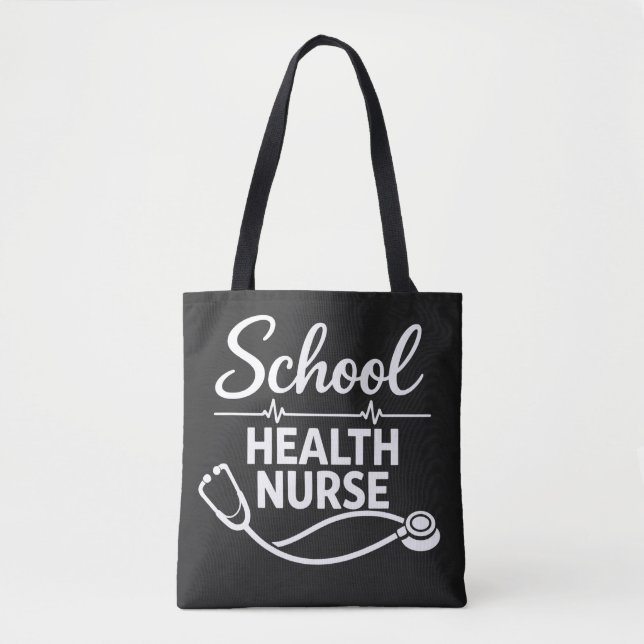 Bolsa de mano para enfermera de salud escolar con  (Anverso)
