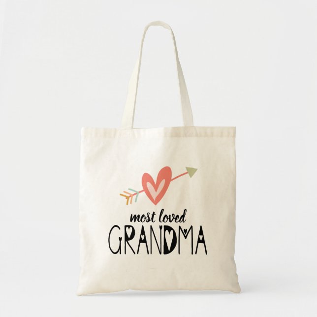 Bolsa de mano para la abuela más querida (Frente)