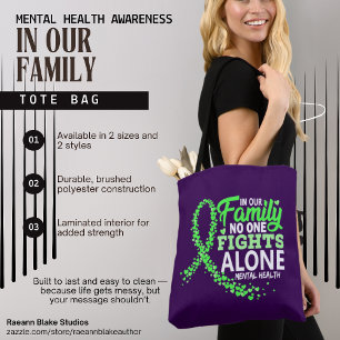 Bolsa de mano para la Conciencia de la Salud Menta