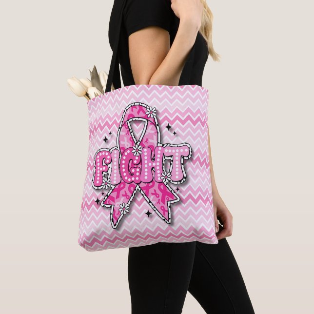 Bolsa de mano para la conciencia del cáncer de mam (Detalle)