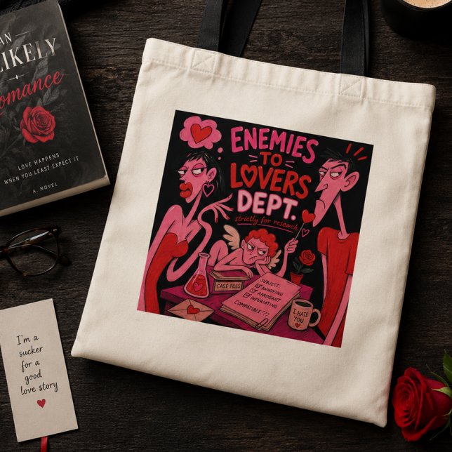 Bolsa de mano para lectores de romance Enemigos a  (Subido por el creador)