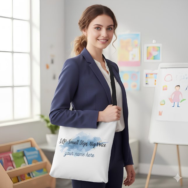 Bolsa de mano para logopeda personalizada SLP | Pe (Subido por el creador)