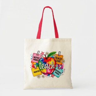 Bolsa de mano para maestros Manzana Arcoíris Color