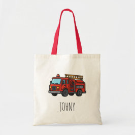 Bolsa de mano para niños Camión de bomberos rojo l