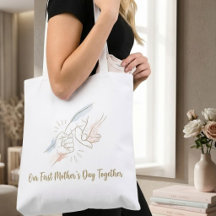 Bolsa de mano para nuestro primer día de la madre 