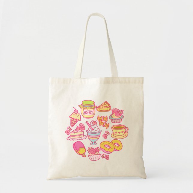 Bolsa de mano para panadería dulce y bebidas (Frente)