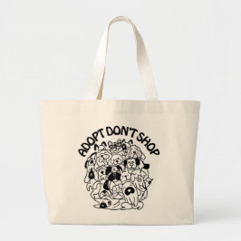 Bolsa de mano para rescate y adopción de perros