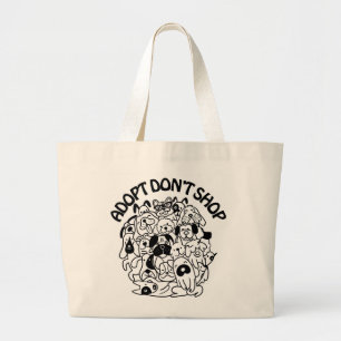 Bolsa de mano para rescate y adopción de perros