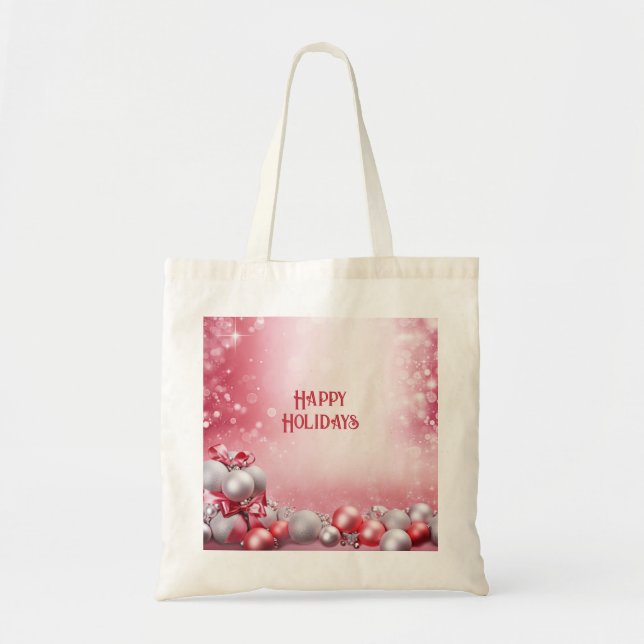 Bolsa de mano para vacaciones Bolas de Navidad Bla (Frente)