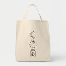 Bolsa de mano para verduras de diseño minimalista