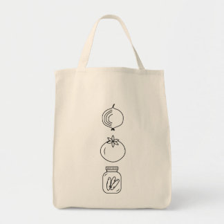 Bolsa de mano para verduras de diseño minimalista