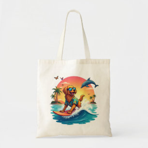Bolsa de mano 🐶 Perro surfista Estilo de aventura