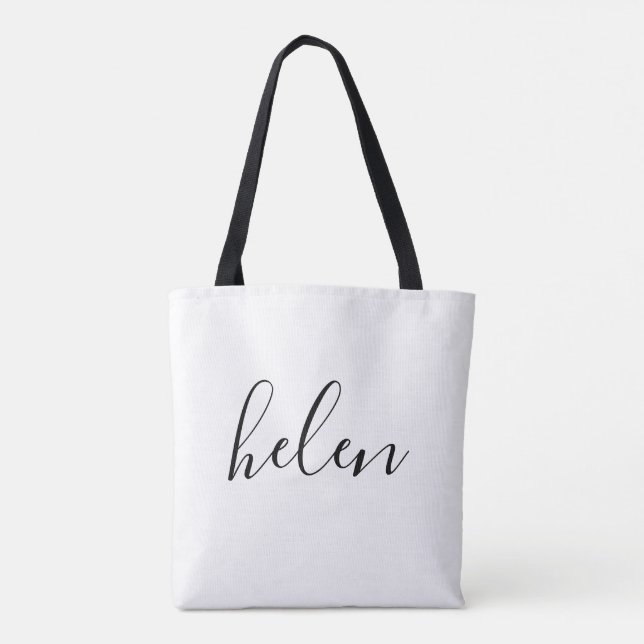 Bolsa de mano personalizada con nombre (Reverso)