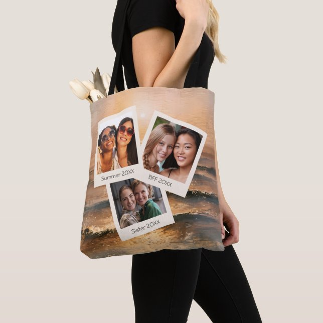 Bolsa de mano personalizada con SEIS FOTOS (Detalle)