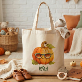 Bolsa de mano personalizada de calabaza adorable d