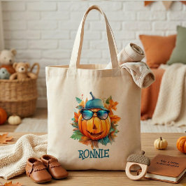 Bolsa de mano personalizada de calabaza de otoño p