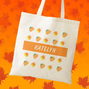 Bolsa de mano personalizada de calabaza y maíz dul
