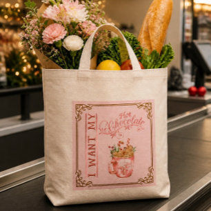 Bolsa de mano personalizada de chocolate caliente