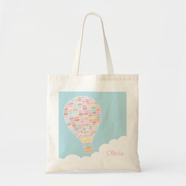 Bolsa de mano personalizada de globo aerostático d (Frente)