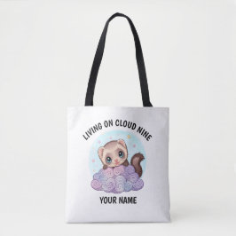 Bolsa de mano personalizada de hurón adorable con 