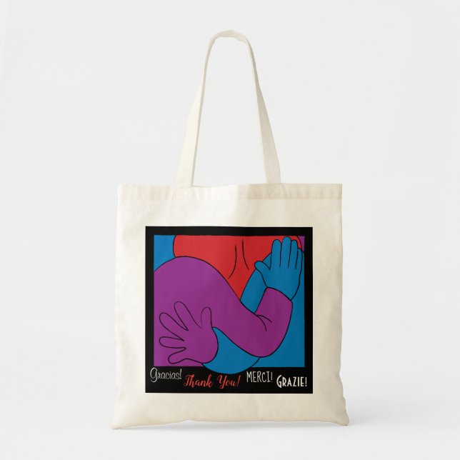 Bolsa de mano personalizada de presupuesto 'Gracia (Frente)
