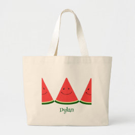 Bolsa de mano personalizada de sandía linda de ver