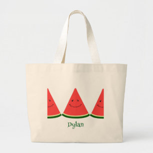 Bolsa de mano personalizada de sandía linda de ver