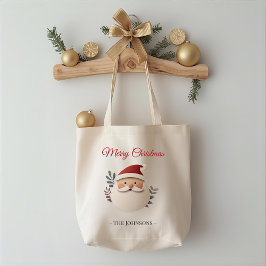 Bolsa de mano personalizada de Santa Navidad – Tot
