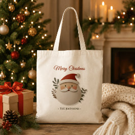 Bolsa de mano personalizada de Santa Navidad – Tot
