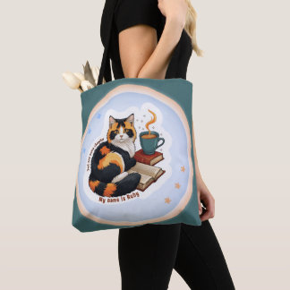 Bolsa de mano personalizada del gato calico mágico