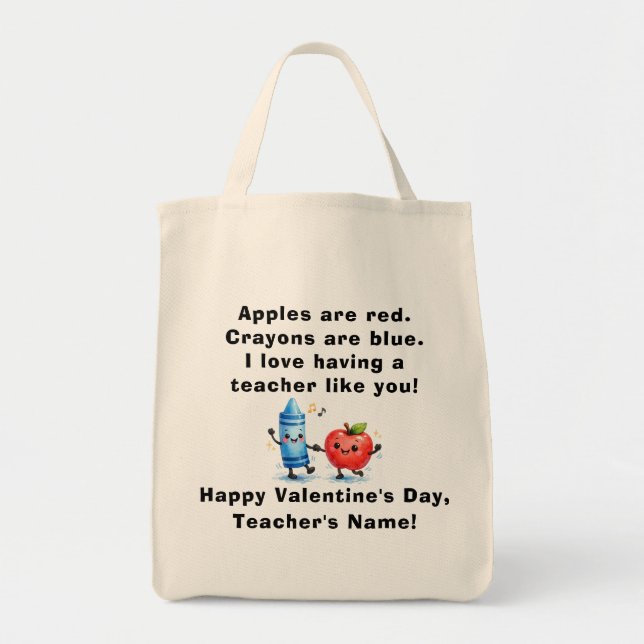 Bolsa de mano personalizada para el Día de San Val (Frente)