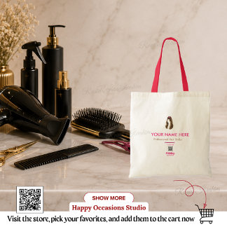 Bolsa de mano personalizada para estilista de cabe