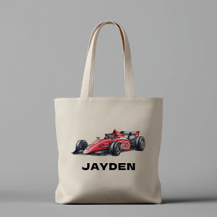 Bolsa de mano personalizada para niños con coche d