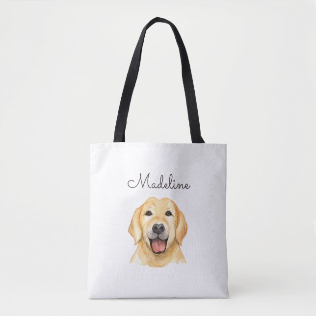 Bolsa de mano personalizada para perro linda (Anverso)