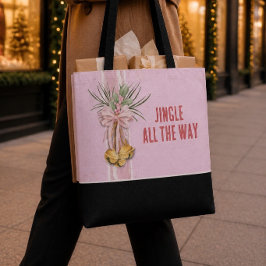 Bolsa de mano Pink Christmas Jingle All the Way