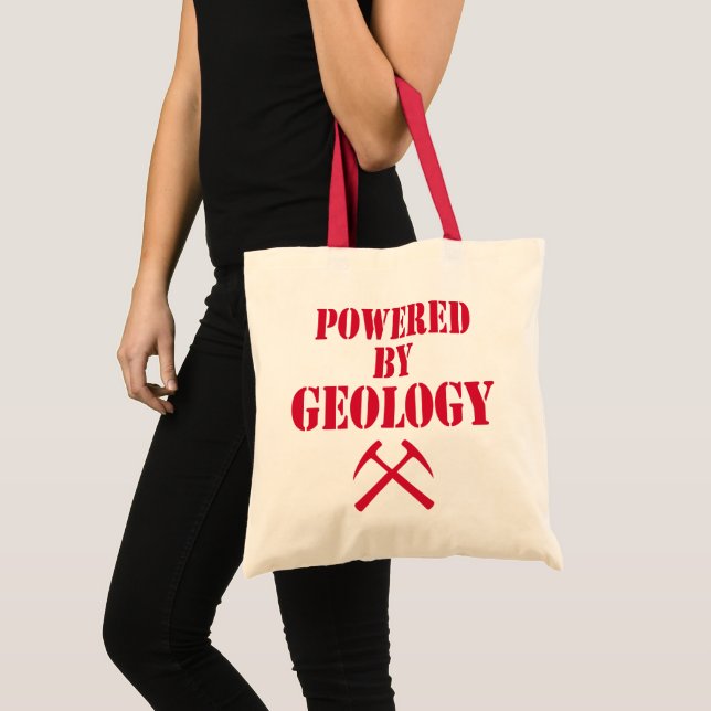Bolsa de mano Powered By Geology (Anverso (producto))