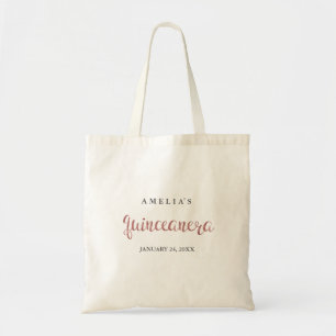 Bolsa de mano Pretty Rose Gold Quinceanera