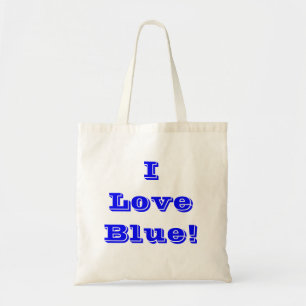 Bolsa de mano que amo azul
