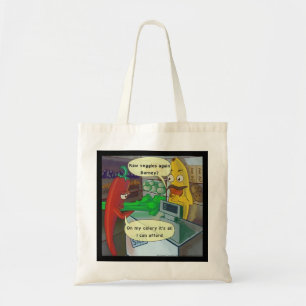 Bolsa de mano Raw Vegan Veggie Cartoon Rick Londre
