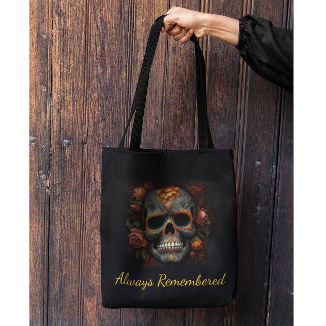 Bolsa de mano Regal Bloom Sugar Skull, personaliza (Subido por el creador)