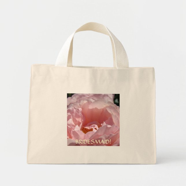 Bolsa de mano regalo para dama de honor ROSA PINK  (Frente)