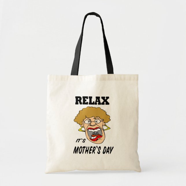 Bolsa de mano Relájate es el Día de la Madre (Frente)