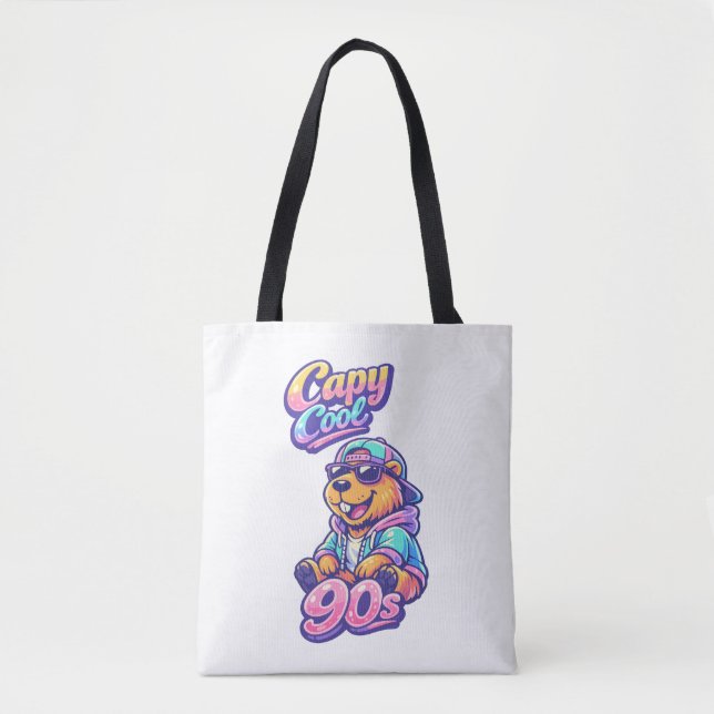 Bolsa de mano Retro 90s Capy Cool Capybara (Anverso)