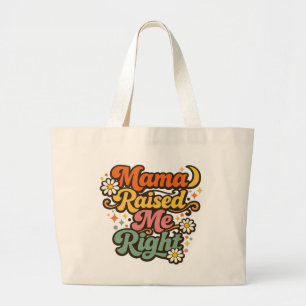 Bolsa de mano retro 'Mama Raised Me Right' – Groov