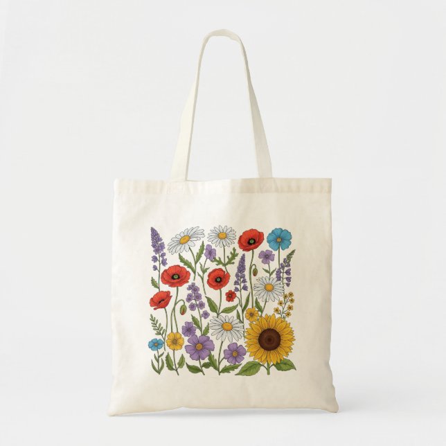 Bolsa de mano reutilizable con asas largas (Frente)