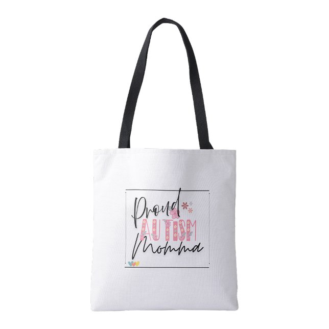 Bolsa de mano reutilizable Proud Autism Momma (Proud Autism Momma Shopping reusable tote bag)