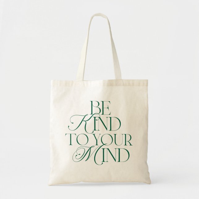 Bolsa de mano 'Sé amable con tu mente' (Frente)