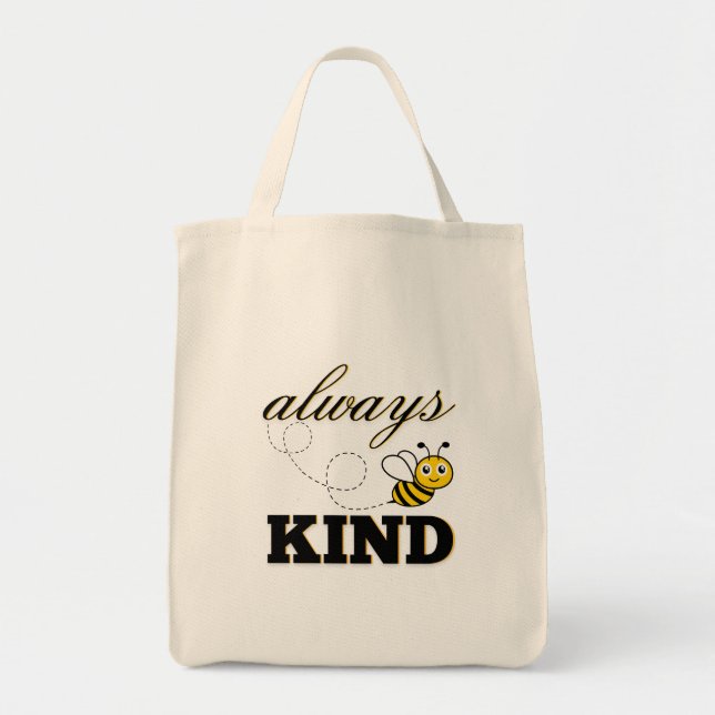 bolsa de mano "sé siempre amable" (Frente)