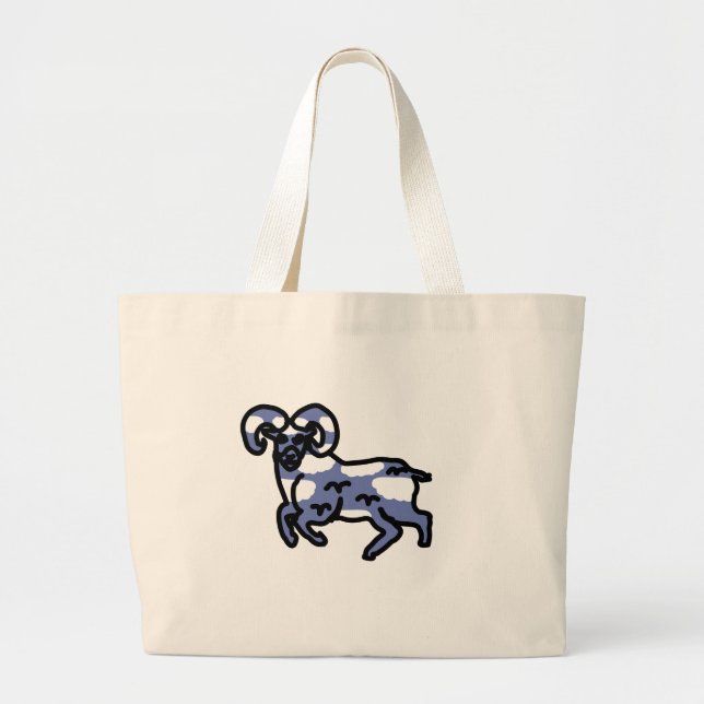 Bolsa de mano signo de Aries cielo (Frente)